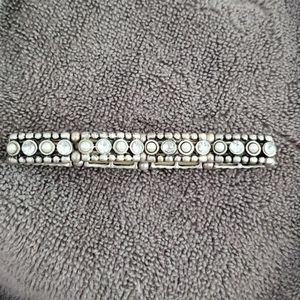American eagle silver and faux diamond bracelet